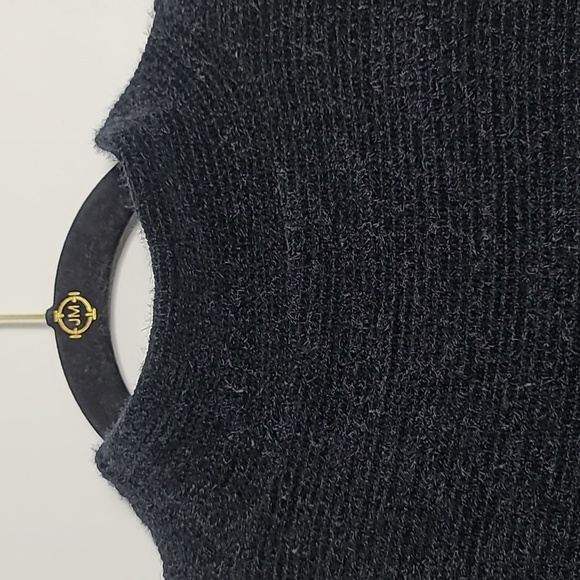 SANCTUARY Plush Teddy Mock Neck Black Sweater Size Large - Picture 13 of 16